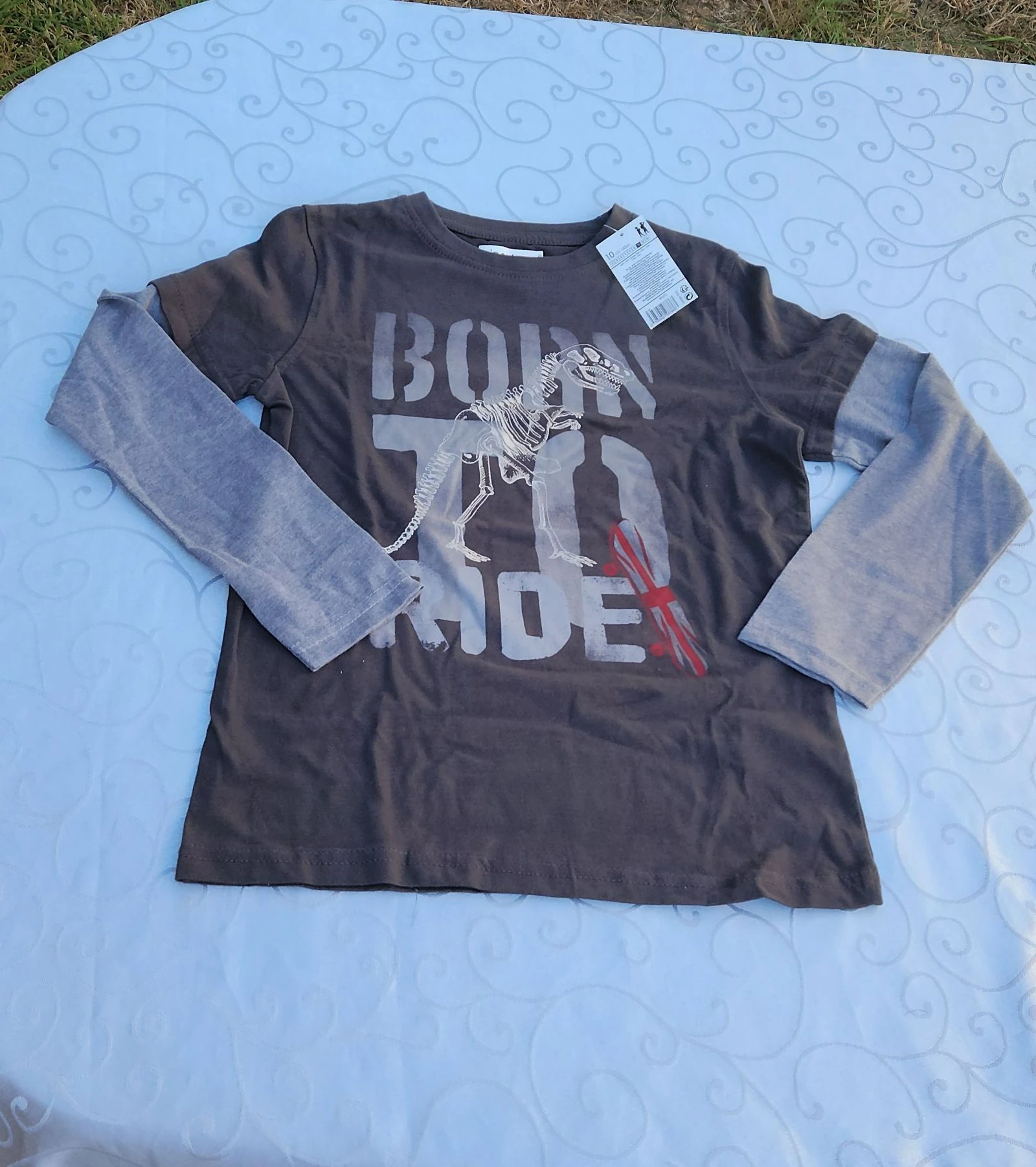 T shirt garçon manches longues 10 ans neuf